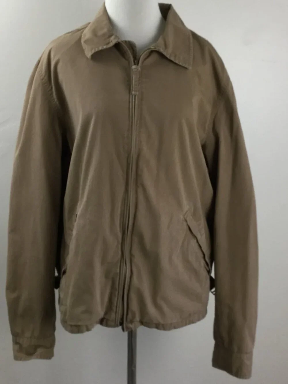 J. Crew Tan Zip Up Jacket m